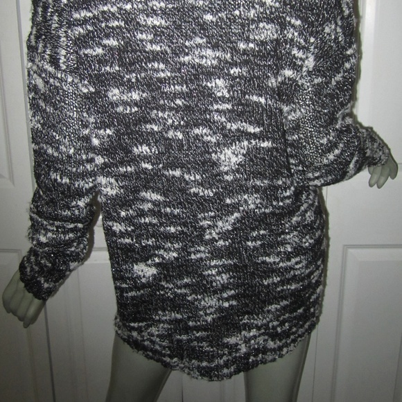 EILEEN FISHER Black/White Long Sweater Medium NWT - Picture 4 of 6